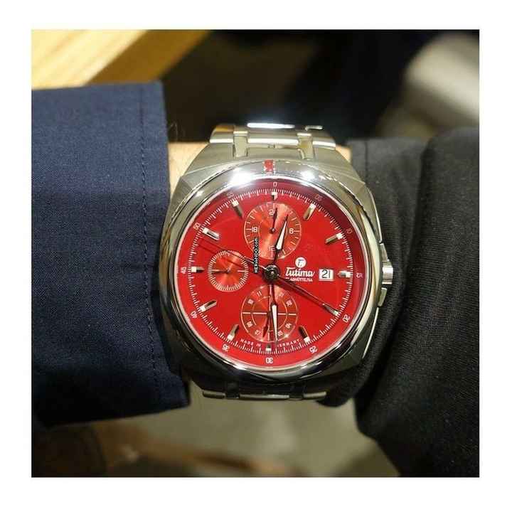  Tutima Saxon One Chronograph Racing Red NEW FULL SET 