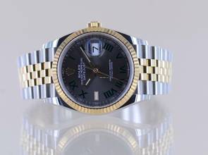 Thumbnail von Rolex Datejust 36 Stahl Gold Jubilé Wimbledon Dial 126233 Fluted Bezel B+P