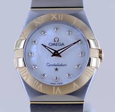 Thumbnail von Omega Constellation Quartz Stahl Gold MOP Diamond Dial Quarz Lady Klassiker