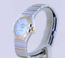 Thumbnail von Omega Constellation Quartz Stahl Gold MOP Diamond Dial Quarz Lady Klassiker