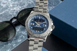 Thumbnail von Breitling Airwolf Chronograph Black Dial Edelstahl Quarz Herrenuhr Ref. A78363