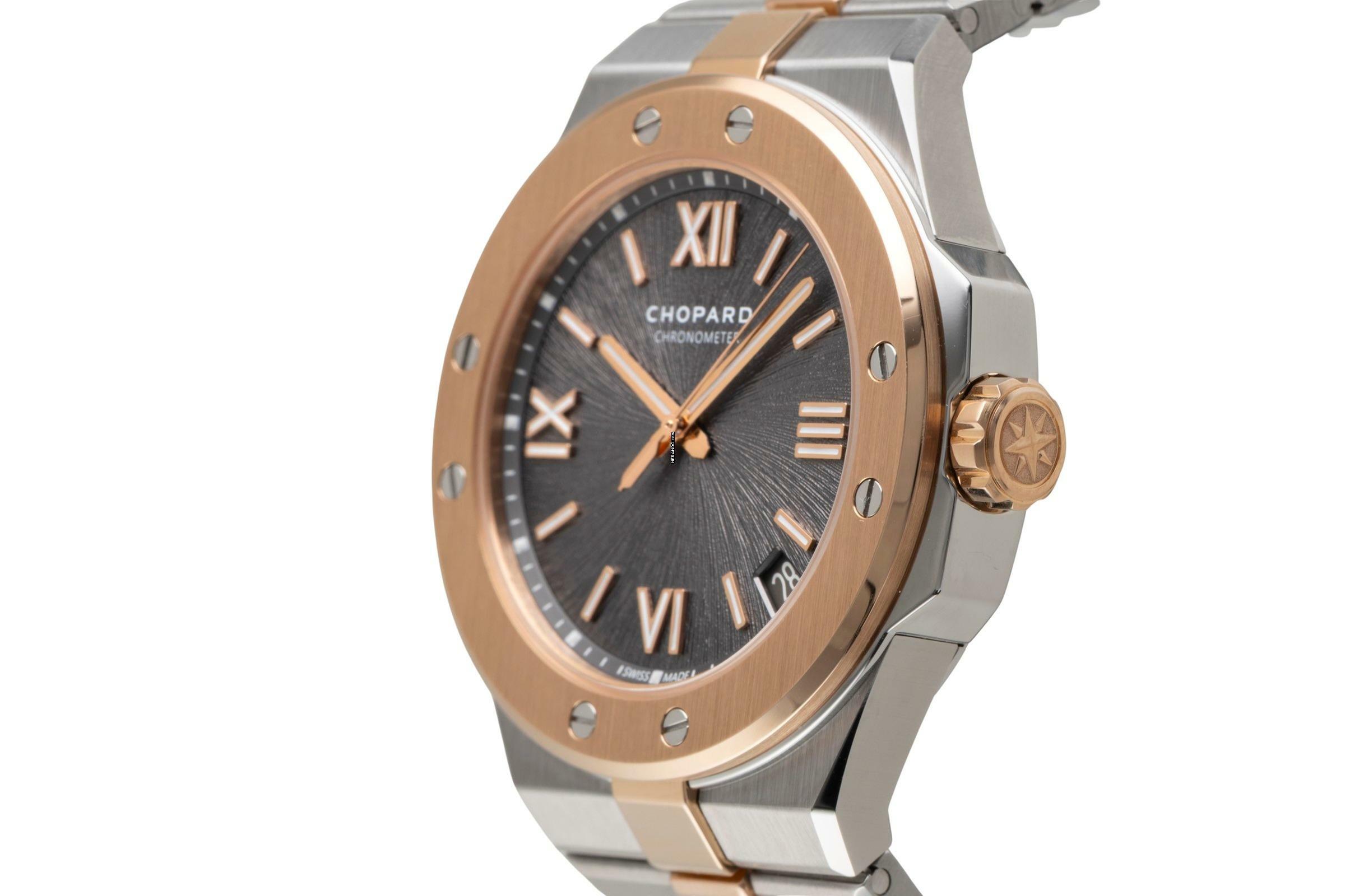 Thumbnail von Chopard Alpine Eagle Stahl/Gold Automatik Ref. 298600-6001 B&P 2021