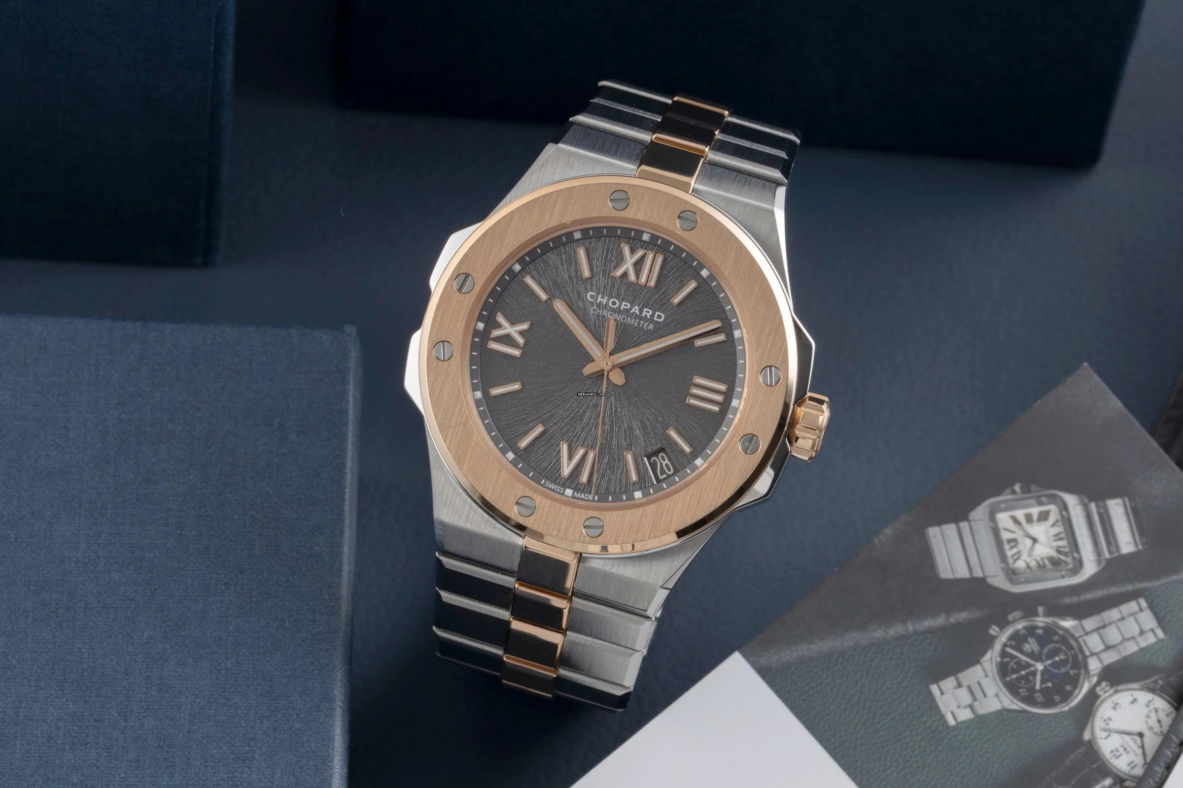 Thumbnail von Chopard Alpine Eagle Stahl/Gold Automatik Ref. 298600-6001 B&P 2021