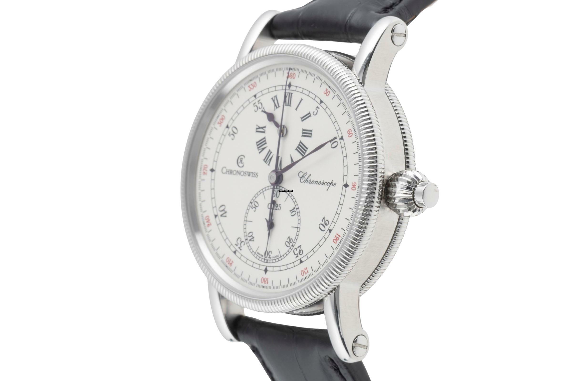 Thumbnail von Chronoswiss Chronoscope Chronograph Automatik Edelstahl Herrenuhr Ref. CH1523