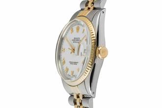 Thumbnail von Rolex Datejust 36 Oyster Perpetual Stahl / Gold Automatik Ref 16013 Box Vintage