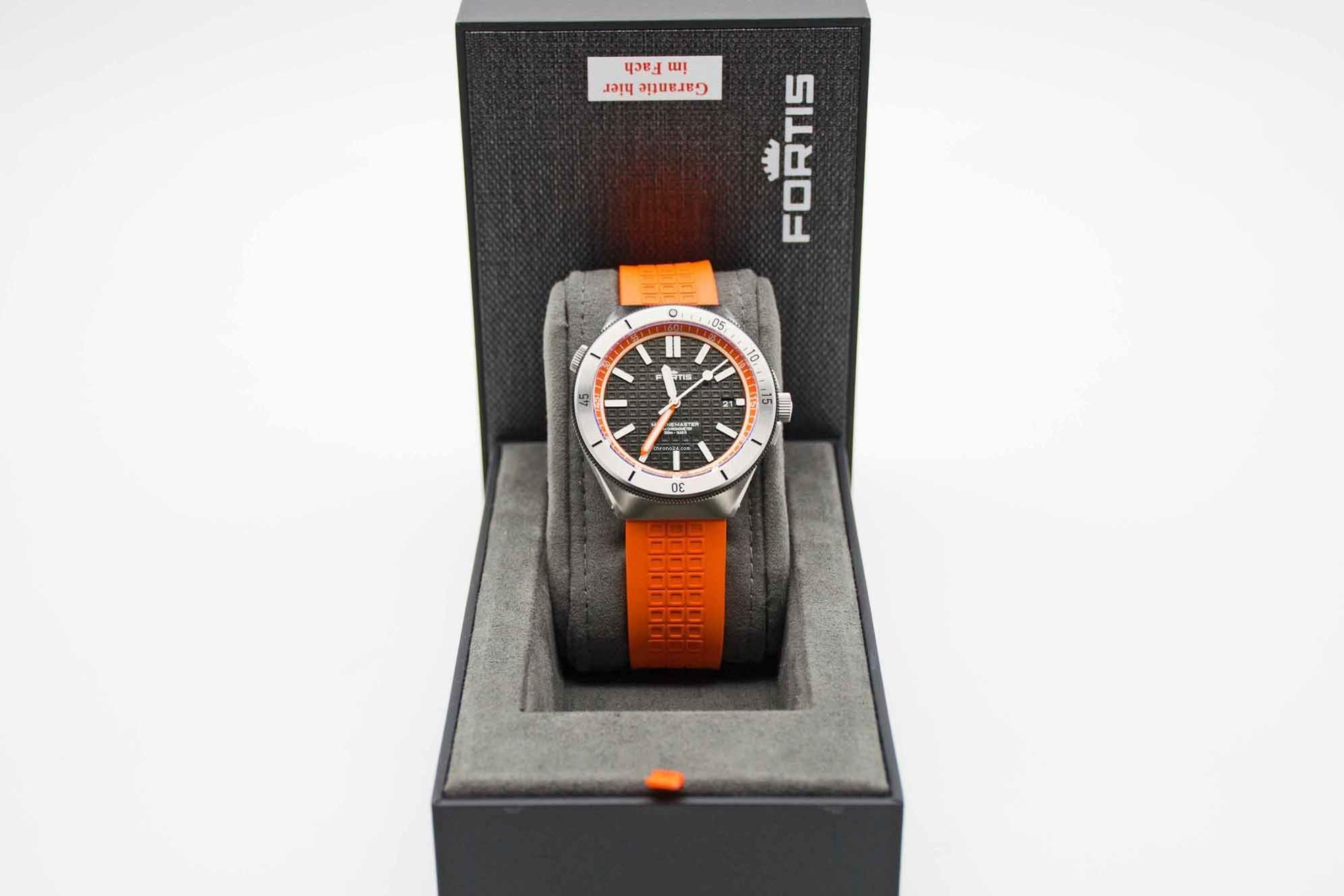 Thumbnail von Fortis Marinemaster M-44 Amber Orange Chronometer Fullset