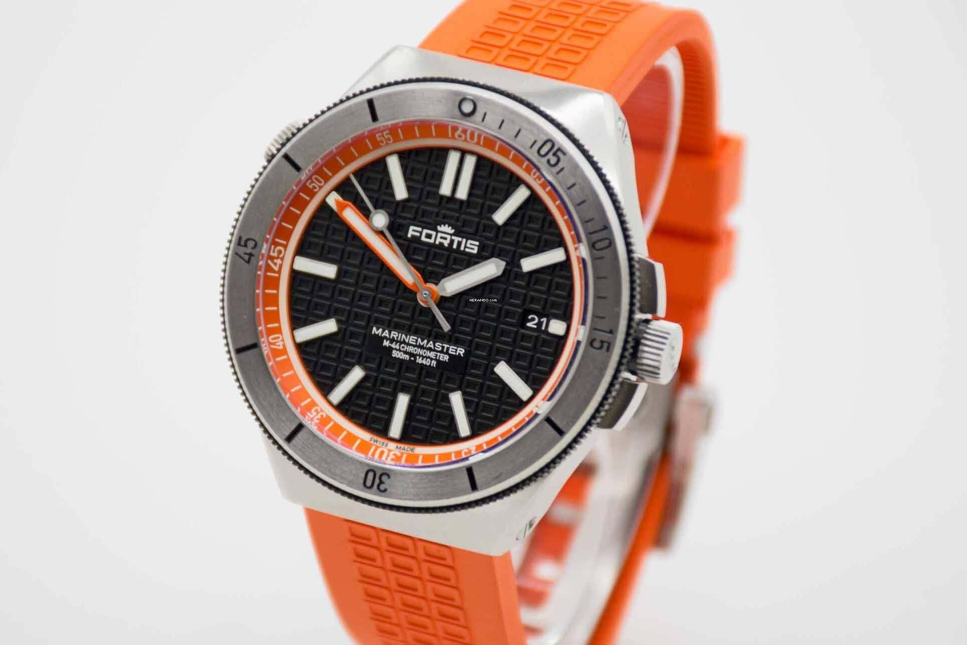 Thumbnail von Fortis Marinemaster M-44 Amber Orange Chronometer Fullset