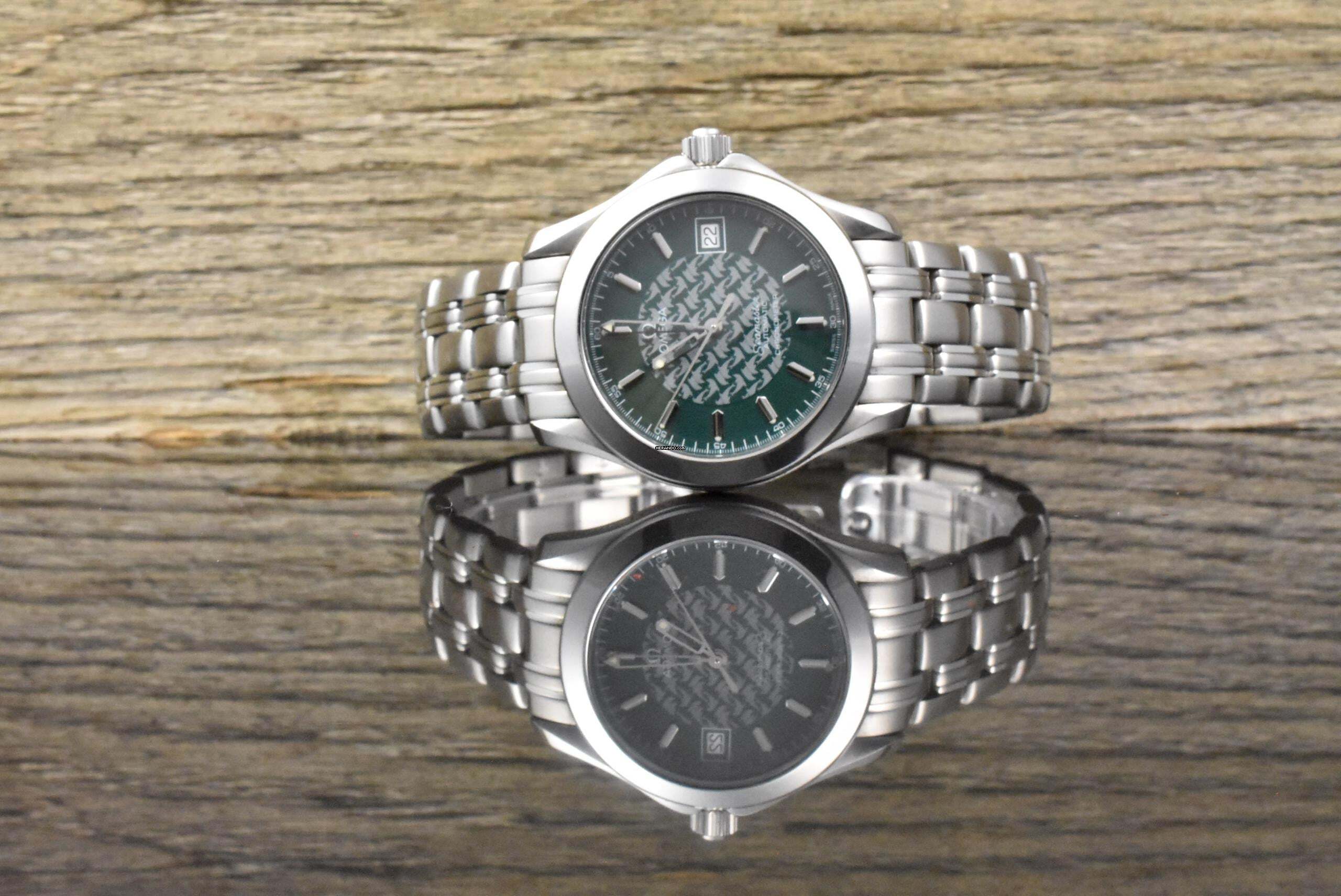  Omega Seamaster 120 M Jacques Mayol Limited Edition Green Dial unpoliert - Vintage 