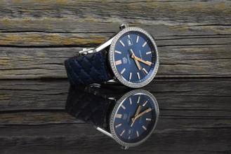 Thumbnail von TAG Heuer Carrera Quartz 39 Blue Dial - Factory Diamond Bezel