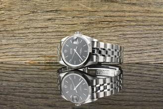 Thumbnail von Tudor Prince Date 74034 NOS / UNGETRAGEN Black Dial - Full Set 2002