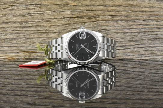  Tudor Prince Date 74034 NOS / UNGETRAGEN Black Dial - Full Set 2002 