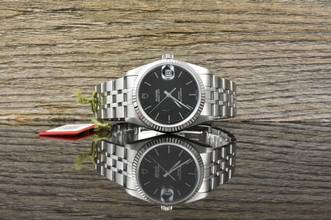 Thumbnail von Tudor Prince Date 74034 NOS / UNGETRAGEN Black Dial - Full Set 2002