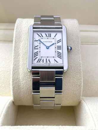  Cartier Tank Solo Stahl Roman Dial Quartz 