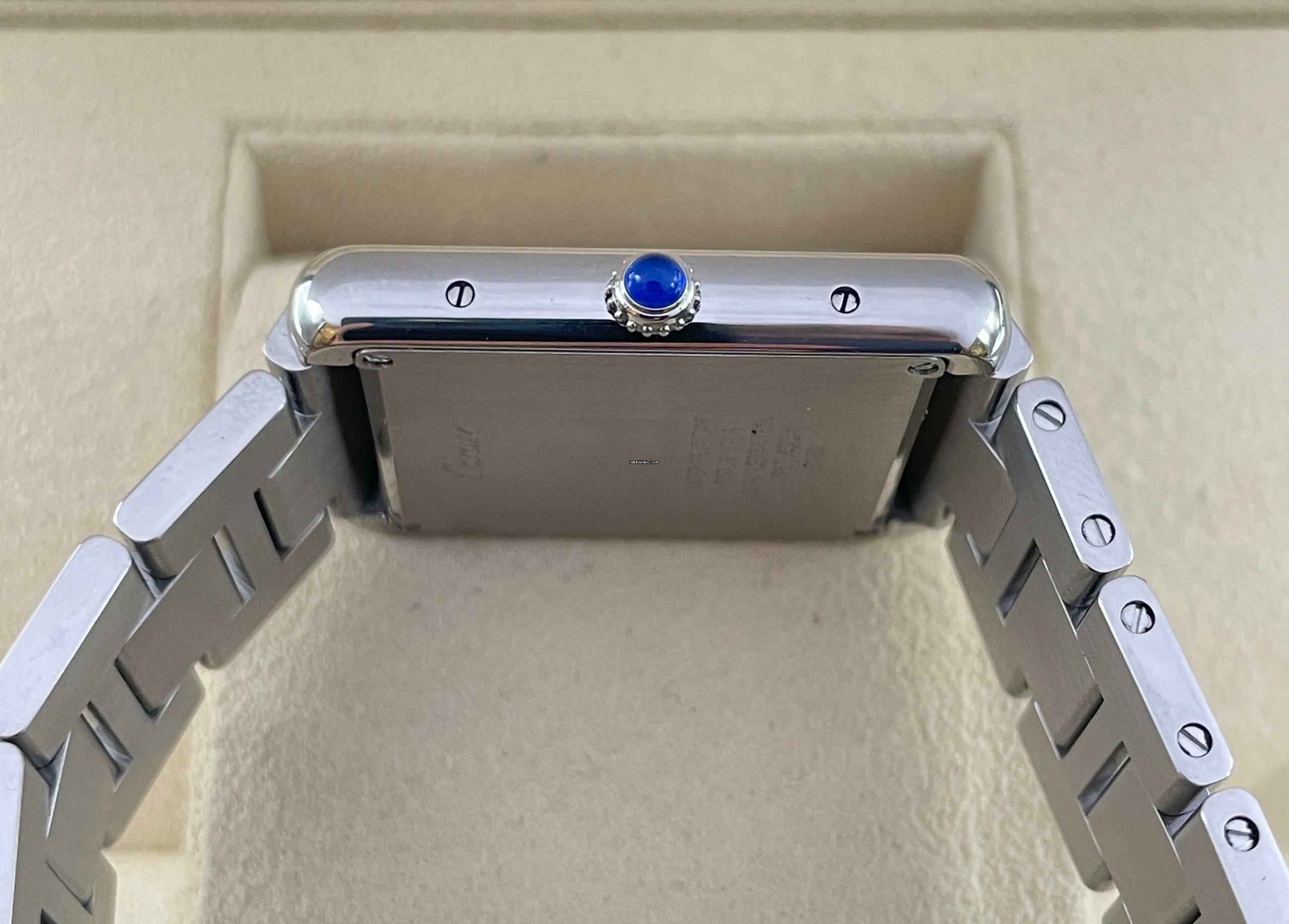 Thumbnail von Cartier Tank Solo Stahl Roman Dial Quartz