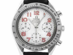 Thumbnail von Omega Speedmaster Reduced Ref.175.0042 1996 Box&Beschreibung original unpoliert Speedmaster Reduced Perlmutt