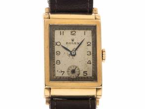 Thumbnail von Rolex Art Deco Ref.2536 1932 original Box original unpoliert Art Deco 9kt gold