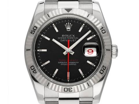  Rolex Datejust Turn-O-Graph Turn-O-Graph Red Date Ref.116264 2007 Full Set sehr gut Vintage Datejust Turn-O-Graph Stahl 18kt Weißgold Red Date 