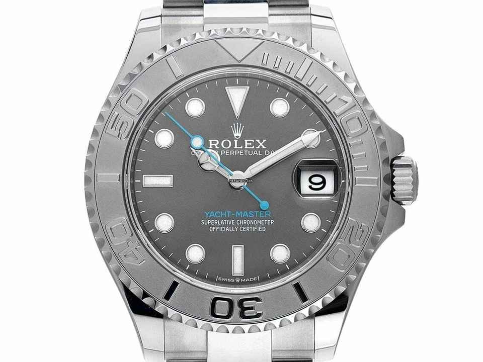  Rolex Yacht-Master 37 Medium Ref.268622 2024 Full Set Ungetragen Yacht-Master Medium Stahl 950 Platin Rhodium 