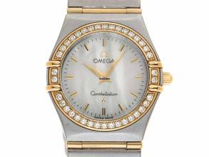 Thumbnail von Omega Constellation Ladies Lady Ref.12777000 2001 Full Set original unpoliert Constellation Lady Diamanten Perlmutt