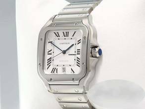 Thumbnail von Cartier Santos Grosses Modell Edelstahl Wssa0018 2020 Automatik Stahl Steel