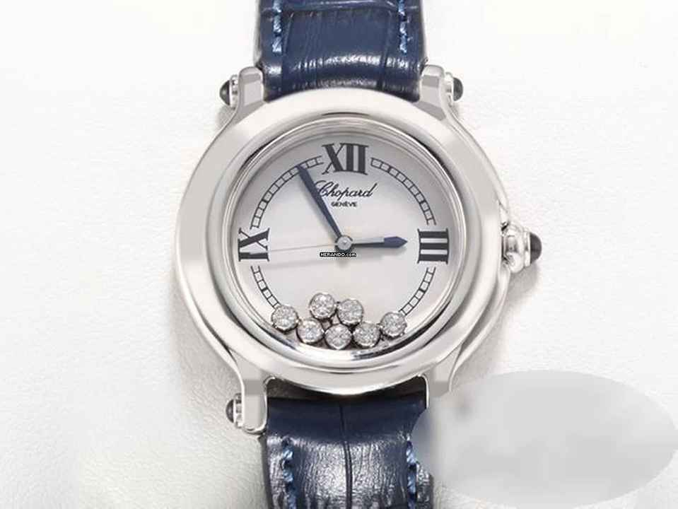  Chopard Happy Sport Diamonds 32mm 278238 Edelstahl Diamanten Gold 