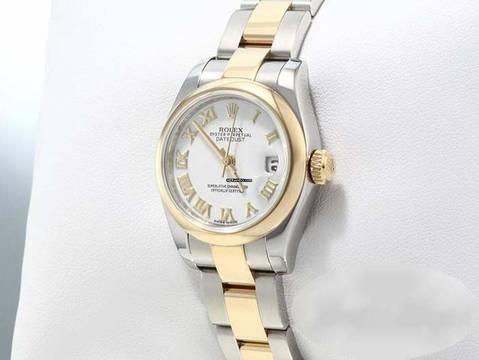  Rolex Lady-Datejust 179163 Edelstahl Gelbgold 750 2014 Automatik Stahl Stainless Steel 18kt Yellow Gold Jubilé-band Chronometer Oyster White Dial 