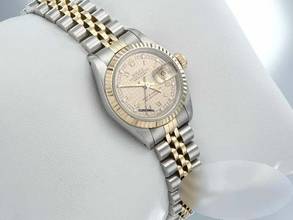 Thumbnail von Rolex Lady-Datejust Edelstahl Gelbgold 750 Diamanten Automatik Stainless Steel 18kt Yellow Gold Stahl Damen Jubilé-band Chronometer Oyster