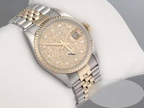 Thumbnail von Rolex Datejust 36 36mm 16233 2000 Stahl Gelbgold 750 Diamanten Automatik Stainless Steel 18kt Yellow Gold Jubilé-band Chronometer Oyster