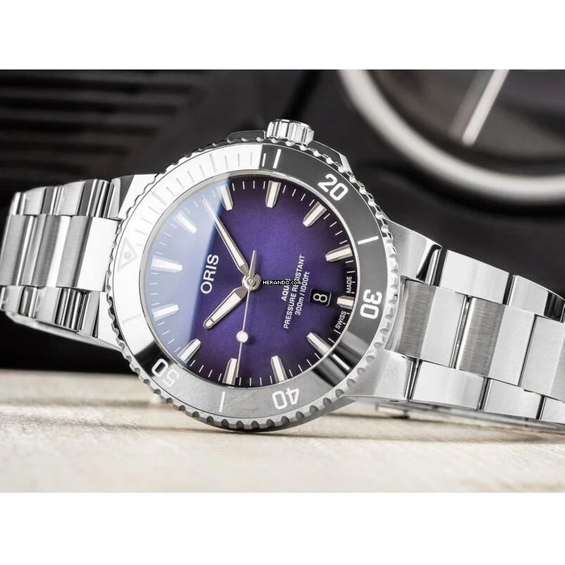  Oris Aquis Date Taste Of Summer 733 7789 4158-07 8 23 NEW FULL SET 