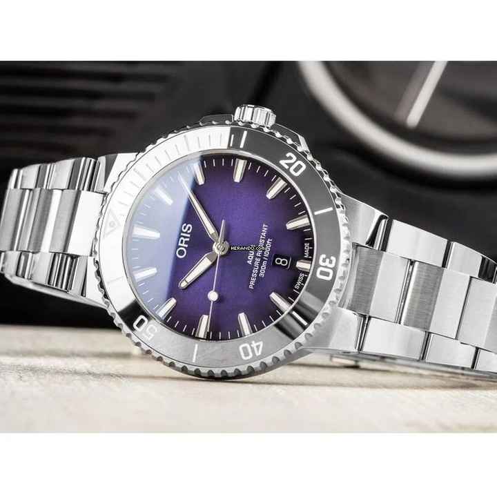  Oris Aquis Date Taste Of Summer 733 7789 4158-07 8 23 NEW FULL SET 