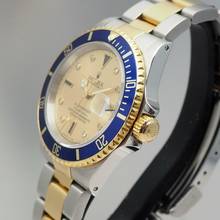 Thumbnail von Rolex Submariner Date 16613 Serti Diamonds dial Stahl/Gold 18k B+P Wempe