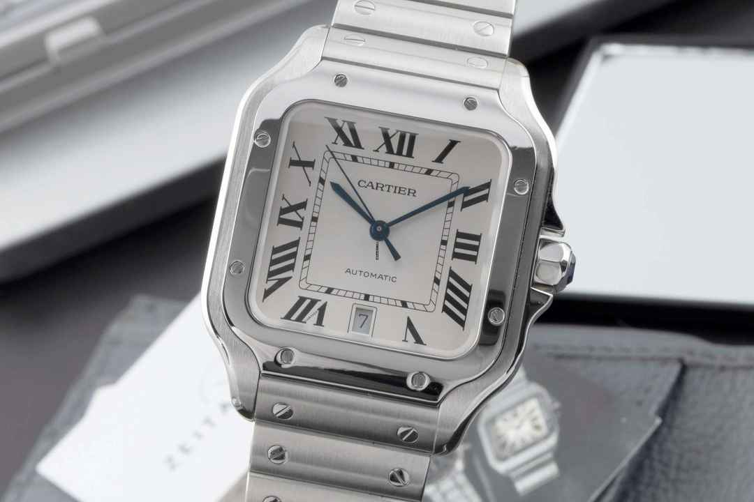  Cartier Santos de Cartier Stahl Automatik Herrenuhr Ref. WSSA0009 