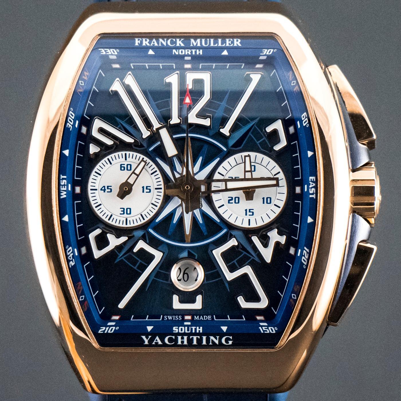  Franck Muller Yachting Chronograph Rosegold Fullset 