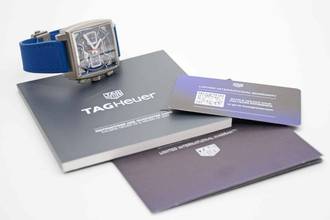 Thumbnail von TAG Heuer Monaco Chronograph Titan blau neues Fullset Mwst. ausweisbar