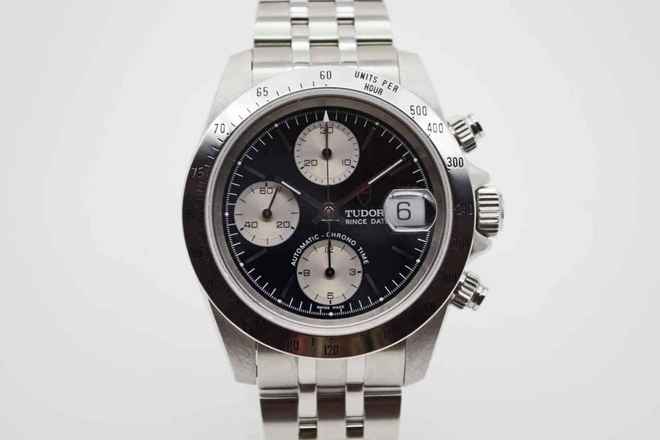  Tudor Prince Date Chronograph 79280 Newman Dial Box & Papiere 