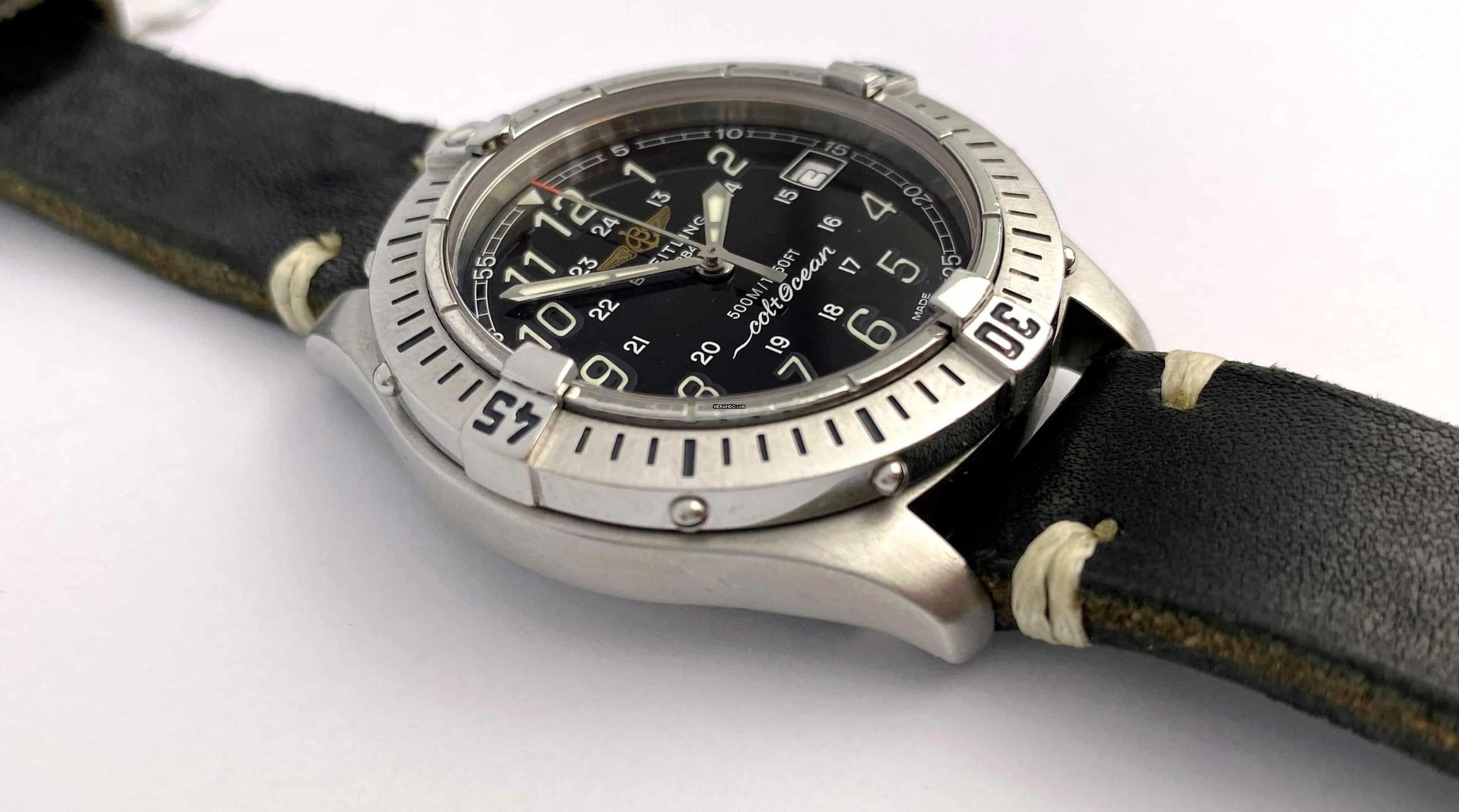Thumbnail von Breitling Colt Quartz Ocean Quarz Black Dial ref A64350 A64350