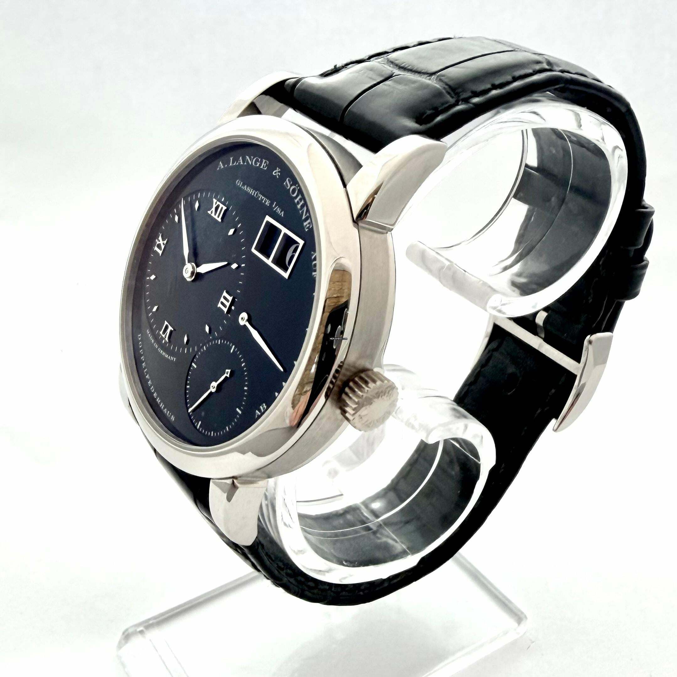 Thumbnail von A. Lange & Söhne Lange 1 Platin Black Dial Darth / Service bei A. Lange & Söhne