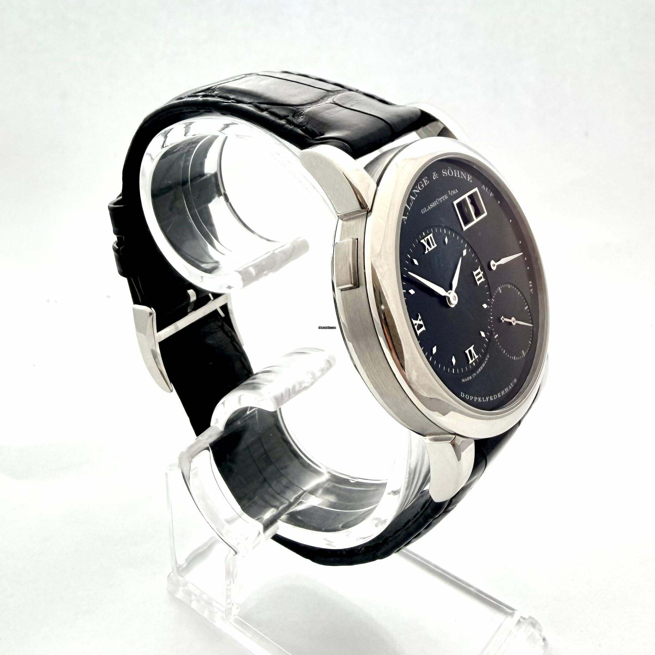 Thumbnail von A. Lange & Söhne Lange 1 Platin Black Dial Darth / Service bei A. Lange & Söhne