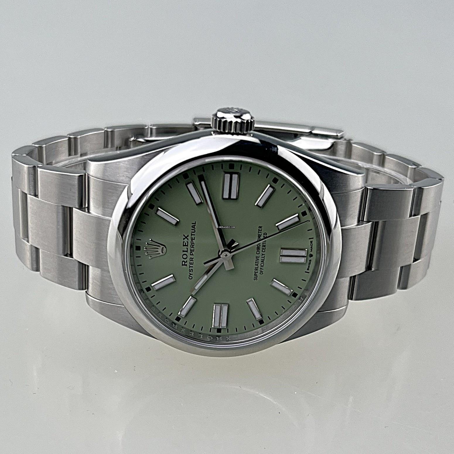 Thumbnail von Rolex Oyster Perpetual 41 Pistachio 02/2026 Ref. 134300 neu/ungetragen Full Set deutsche Auslieferung (LC100) Rolex Price-Hangtag