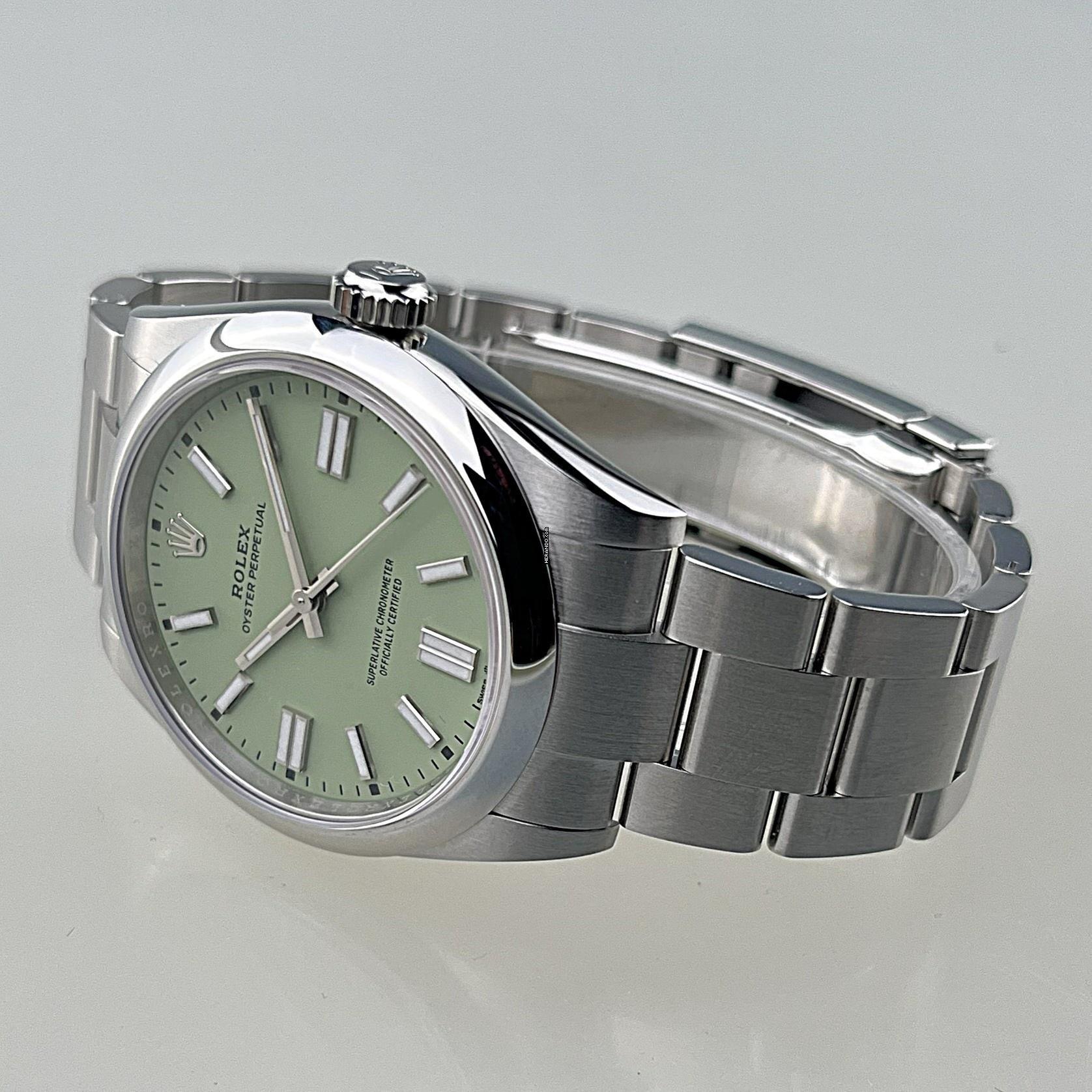 Thumbnail von Rolex Oyster Perpetual 41 Pistachio 02/2026 Ref. 134300 neu/ungetragen Full Set deutsche Auslieferung (LC100) Rolex Price-Hangtag
