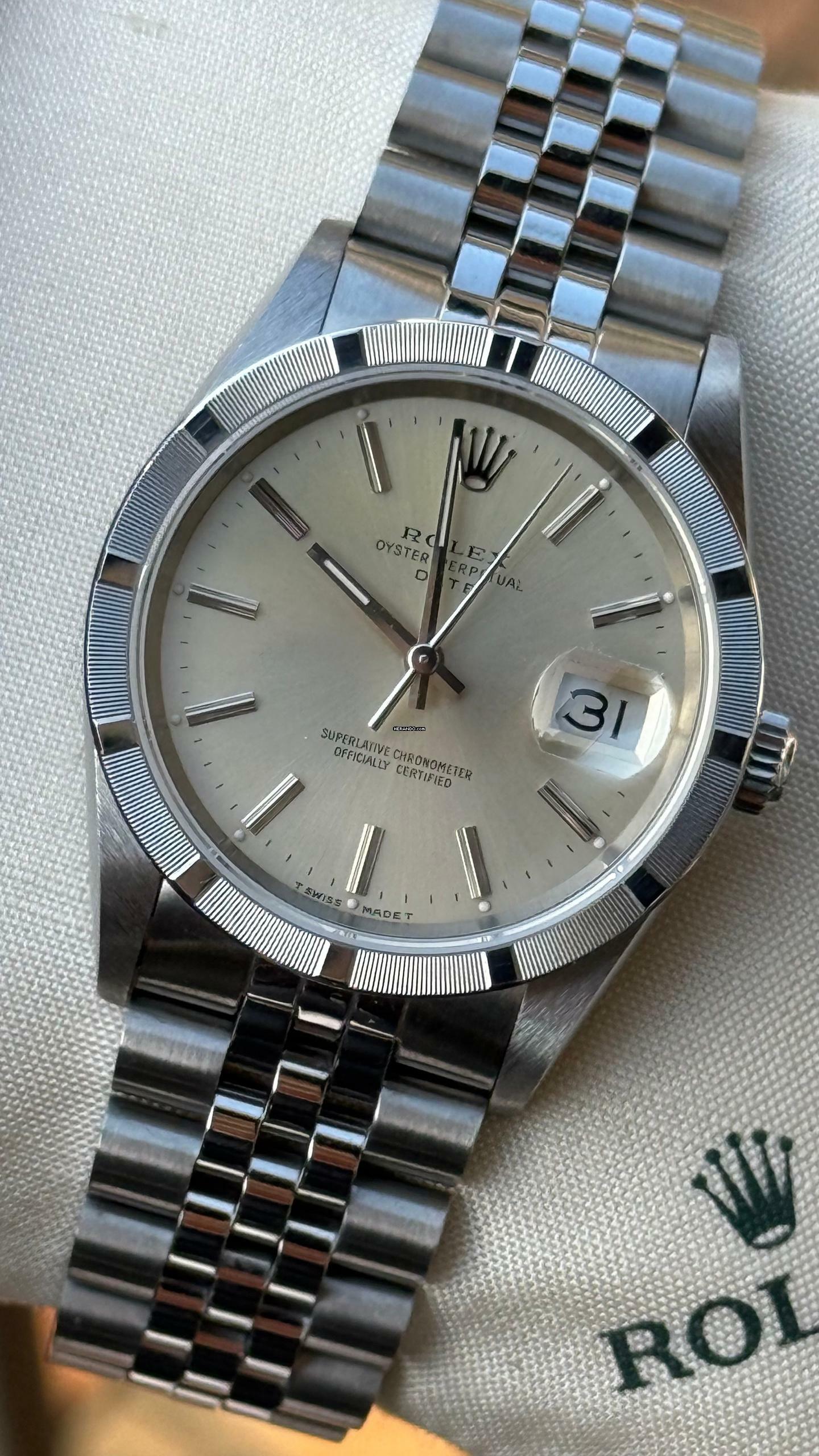 Rolex Oyster Perpetual Date Jubilee Bracelet Excellent condition