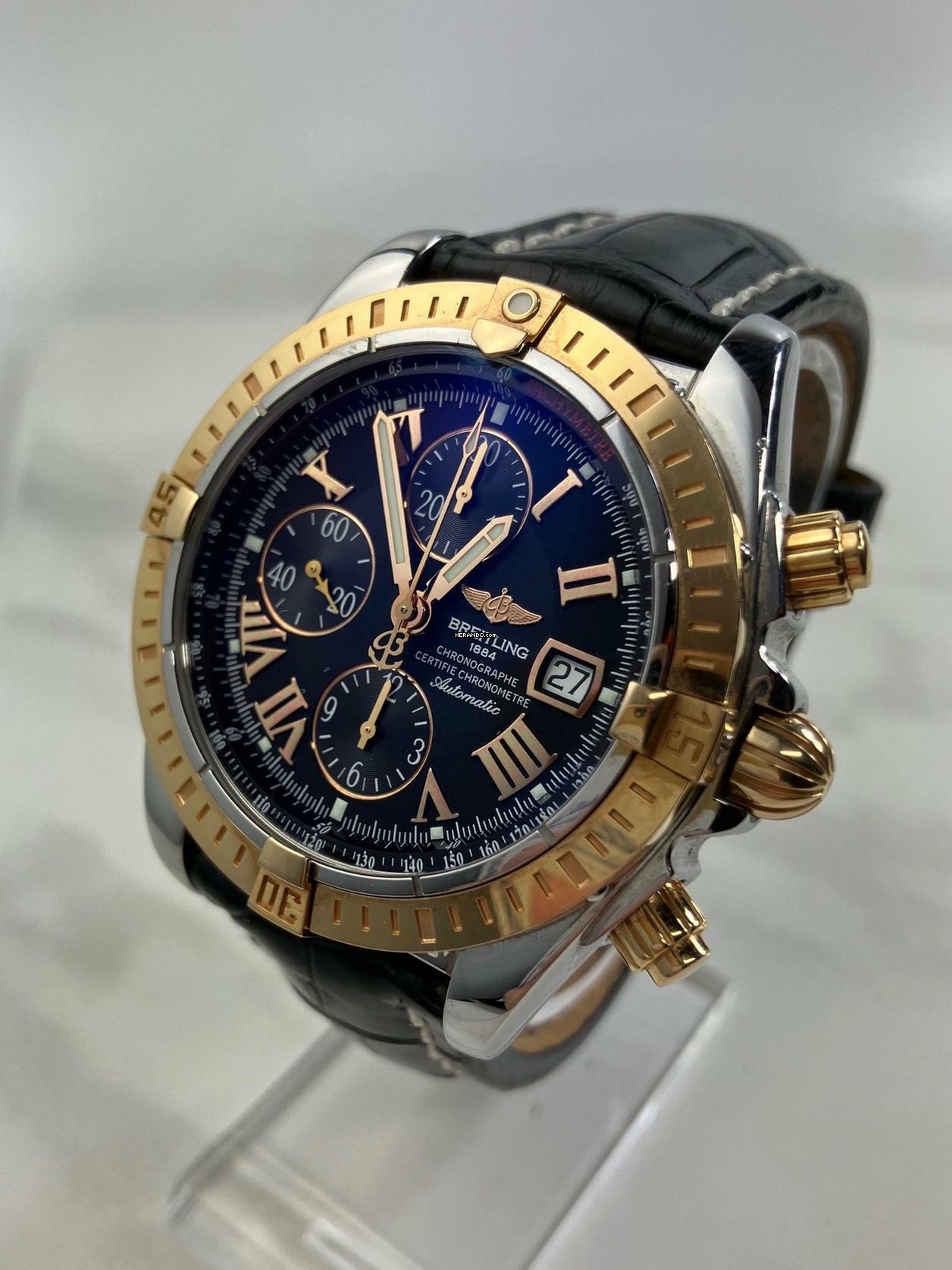 Thumbnail von Breitling Chronomat Evolution Gold Bezel / Box+Papiere