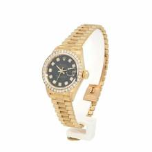 Thumbnail von Rolex Lady-Datejust Damenuhr Lady Datejust 69138 mit Diamantzifferblatt und Brillantlünette Automatik aus 750 Gelbgold Fullset