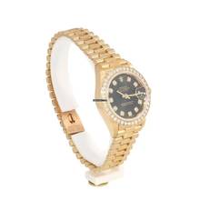Thumbnail von Rolex Lady-Datejust Damenuhr Lady Datejust 69138 mit Diamantzifferblatt und Brillantlünette Automatik aus 750 Gelbgold Fullset