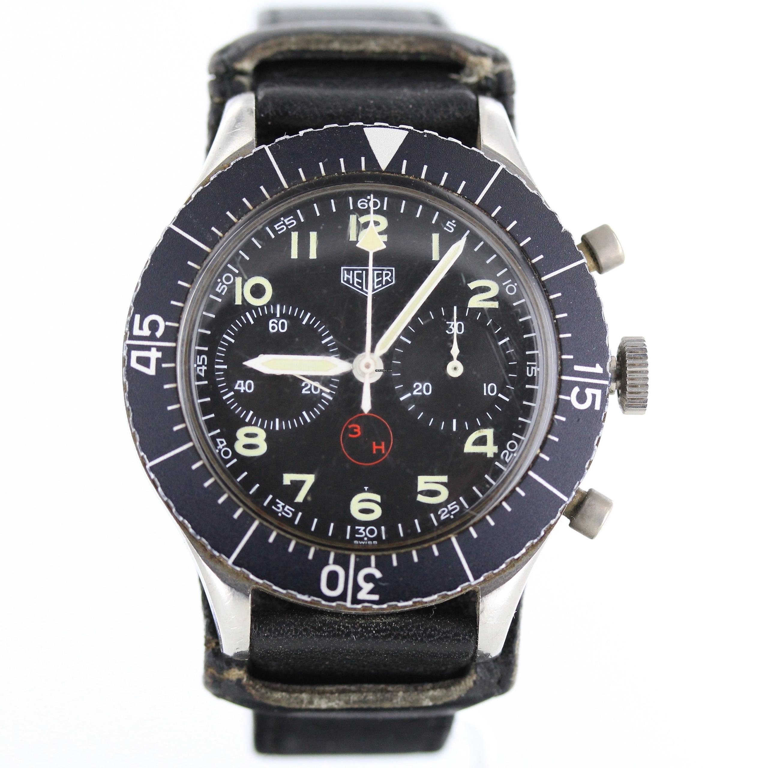 Thumbnail von Heuer Bundeswehr Flyback Ref.1550 SG//VINTAGE//#KS