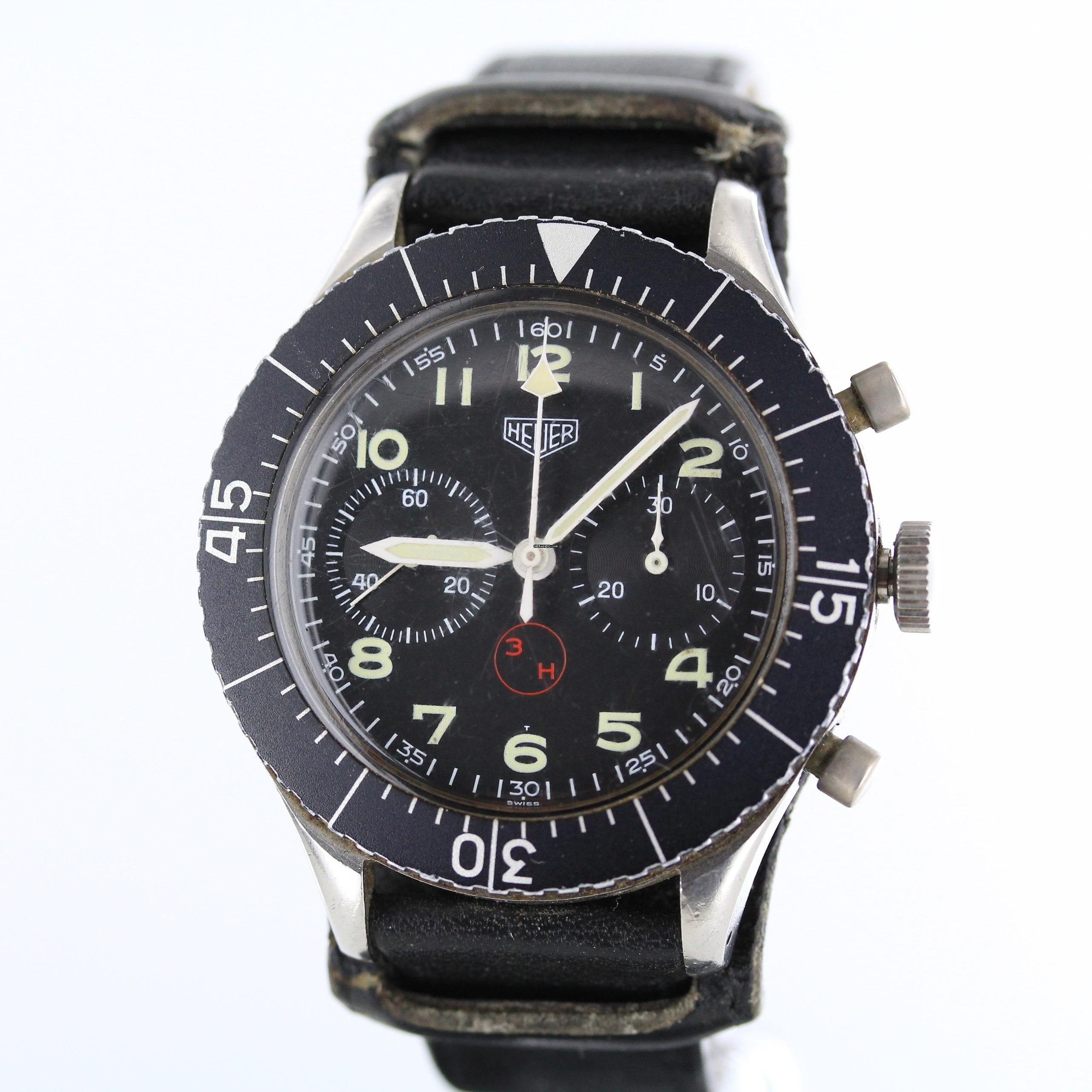 Thumbnail von Heuer Bundeswehr Flyback Ref.1550 SG//VINTAGE//#KS