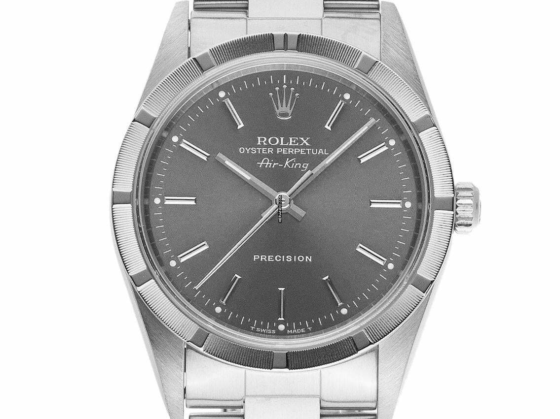  Rolex Air King Precision Ref.14010 1995 Box sehr gut Vintage Air King Precision Stahl 