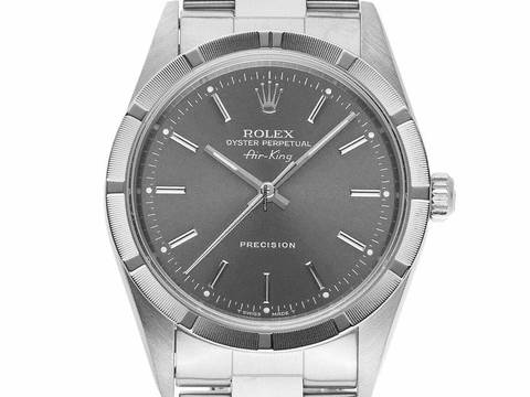  Rolex Air King Precision Ref.14010 1995 Box sehr gut Vintage Air King Precision Stahl 