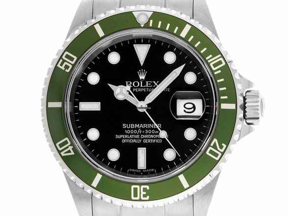  Rolex Submariner Date Kermit Ref.16610LV 2005 Full Set sehr gut Vintage Submariner Kermit 