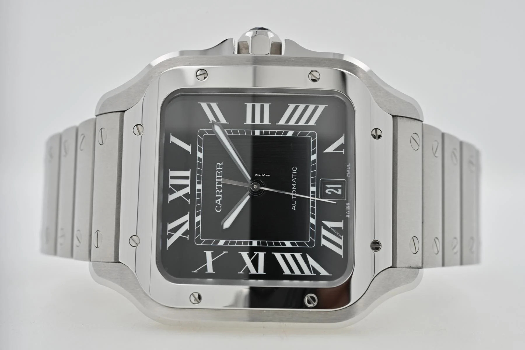  Cartier Santos de Cartier Large Black Dial WSSA0096 